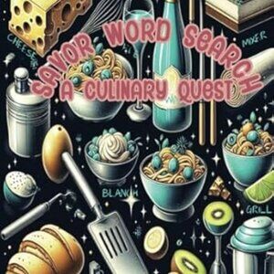 Savor Word Search Book : A Culinary Quest
